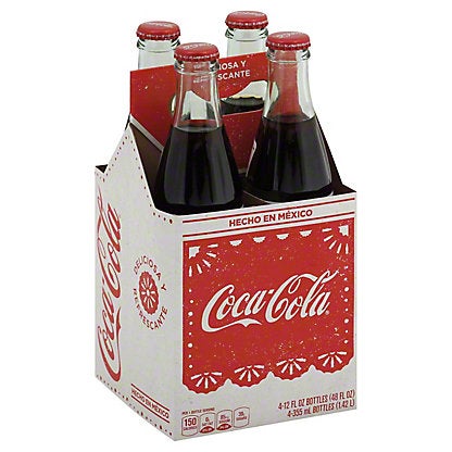 Mexican Soda Coca Cola 4 Pack | Jalapeños Carryout & Catering